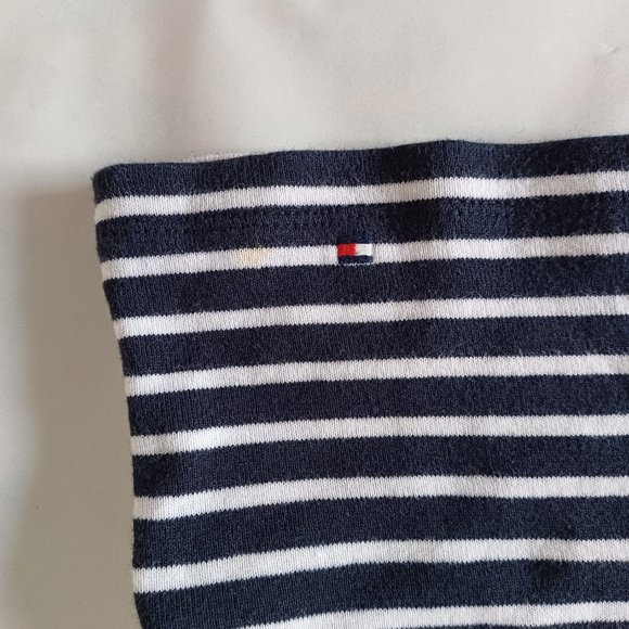 Tommy Hilfiger 𝅺White, Red & Blue Marine Striped Short Sleeves TShirt XL - Picture 6 of 11